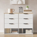 White 6 Drawer Wood Dresser V11429
