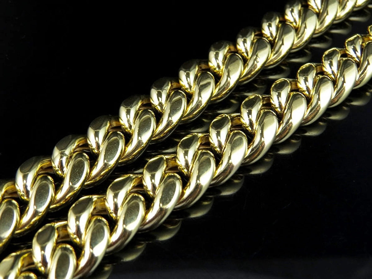 10K Yellow Gold Miami Cuban Link Chain with Box Clasp E934629