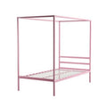 Pink Twin Canopy Bed C4570