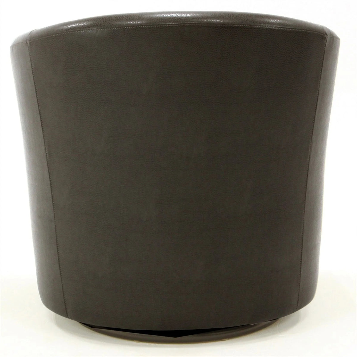 Charcoal Faux Leather Swivel Club Chair W592