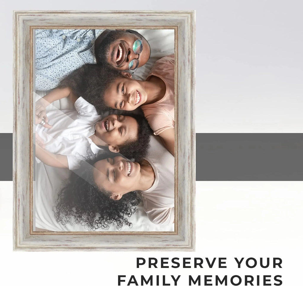White Real Wood Picture Frame S45513