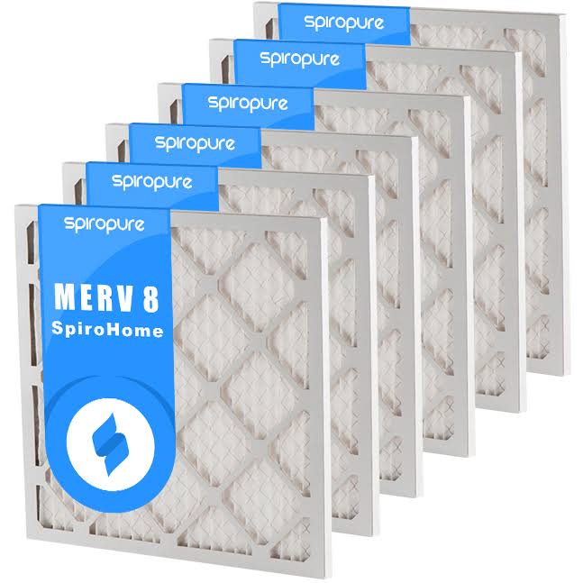 9.38x9.38x1 MERV 8 Pleated Air Filters 6 Pack F90545