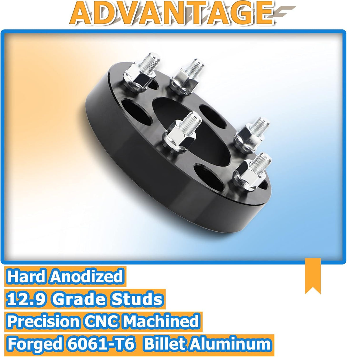 5x5 to 5x4.75 Wheel Adapters, 1.25 inch, 78.3mm Hub Bore, 12x1.5 Thread Pitch L818