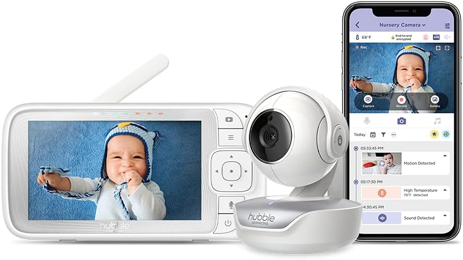 5 Smart HD Wireless Baby Monitor with 15-Hour Battery A371134