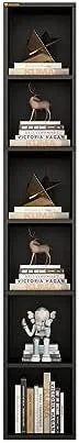 68.5" Tall Narrow Wooden Bookshelf 6 Cubes Brown K520