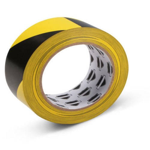 Black Yellow Aisle Marking Tape 3x22 x 36 Yards 7 Mil 16 Rolls P4847