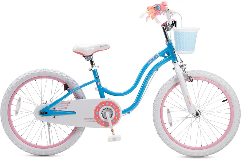 20 Inch Kids Bike with Kickstand Basket Blue B3550
