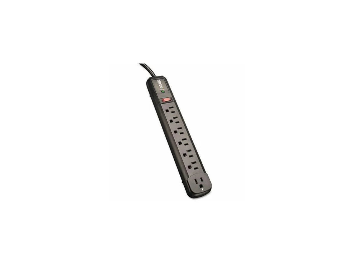 7 Outlet Black Surge Protector Power Strip F7560