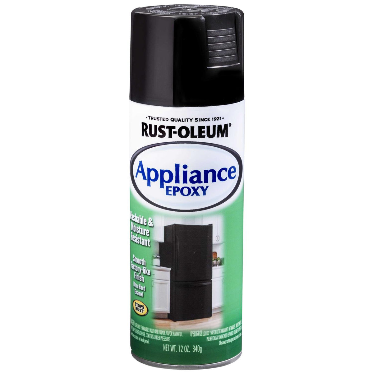 Black Epoxy Appliance Spray Paint F12923