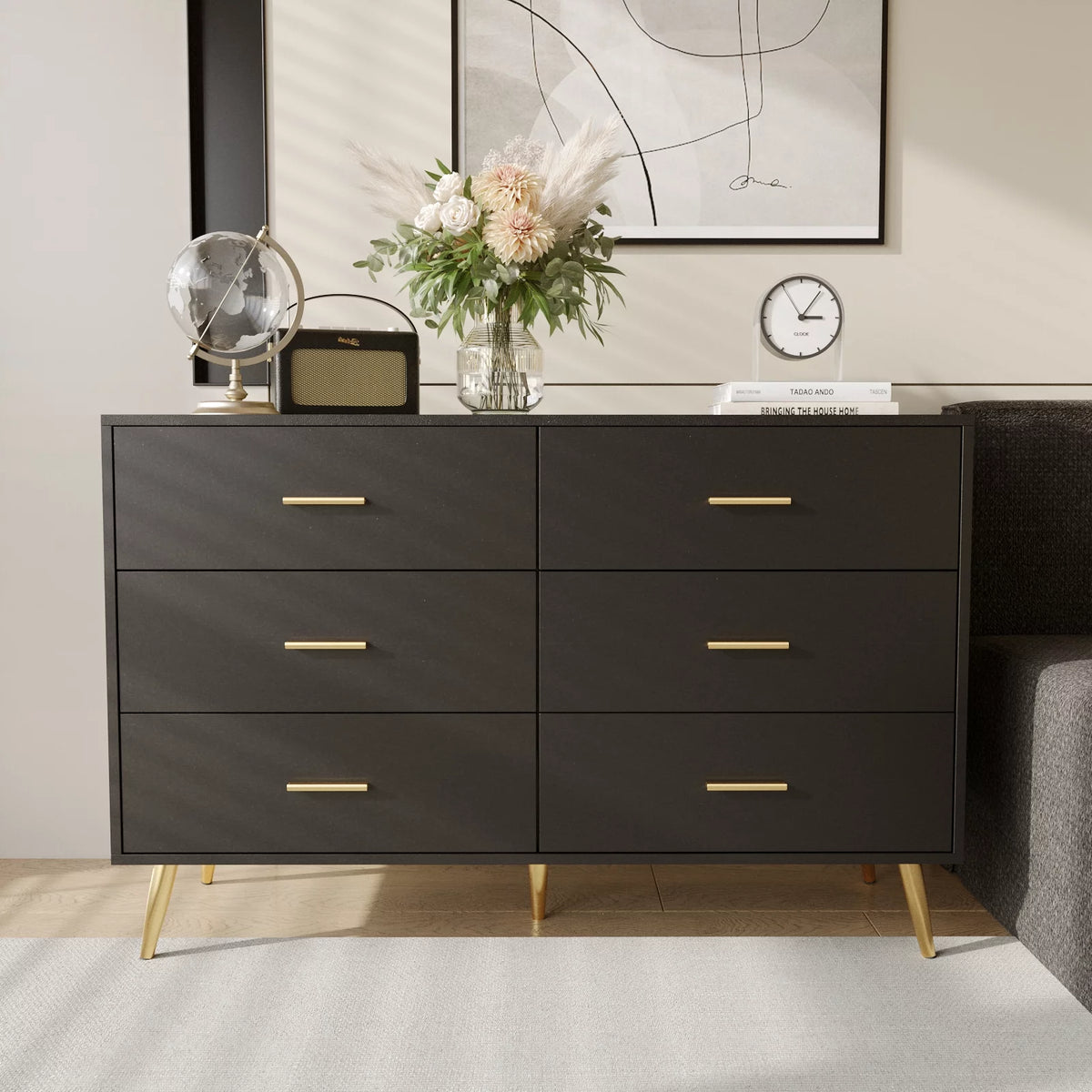 White 7 Drawer Wood Dresser Z16037