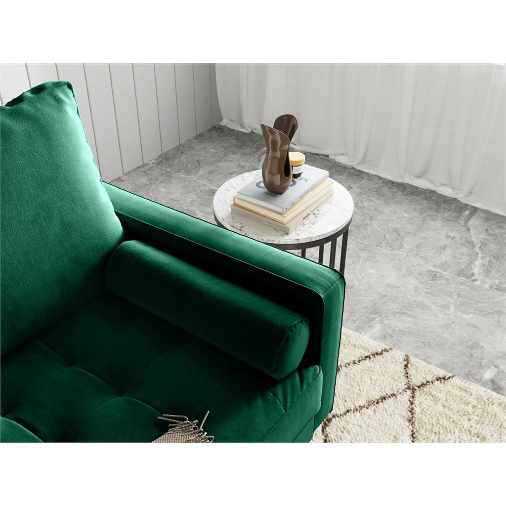 Green Velvet Loveseat L5279