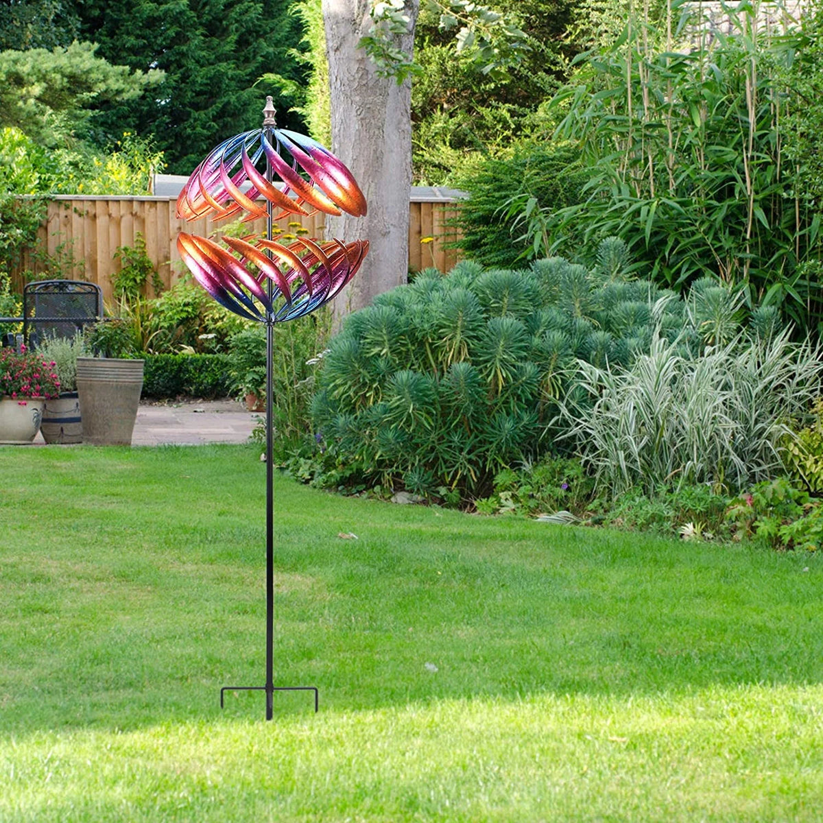 6.5FT Metal Kinetic Wind Spinner I8931