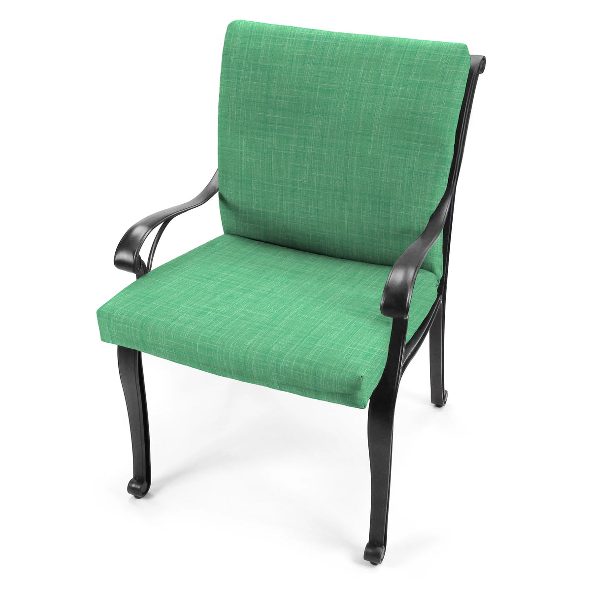 Dill Green Rectangular Outdoor Chair Cushion with Ties Q70881