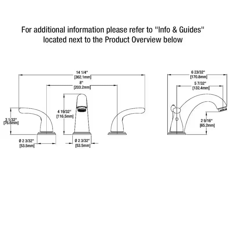 8 in. Widespread Double-Handle High-Arc Bathroom Faucet in Polished Chrome G131