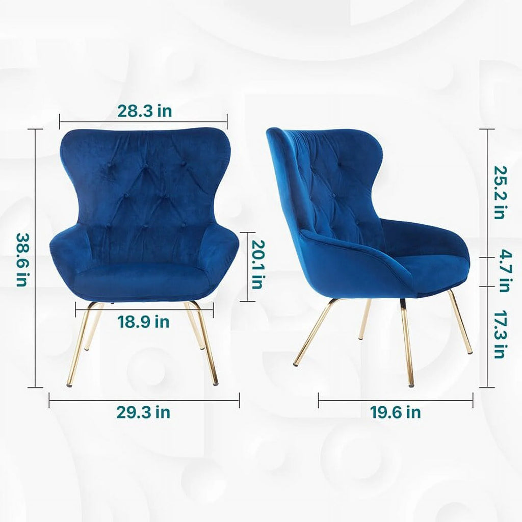 Blue Metal Office Chair K57123