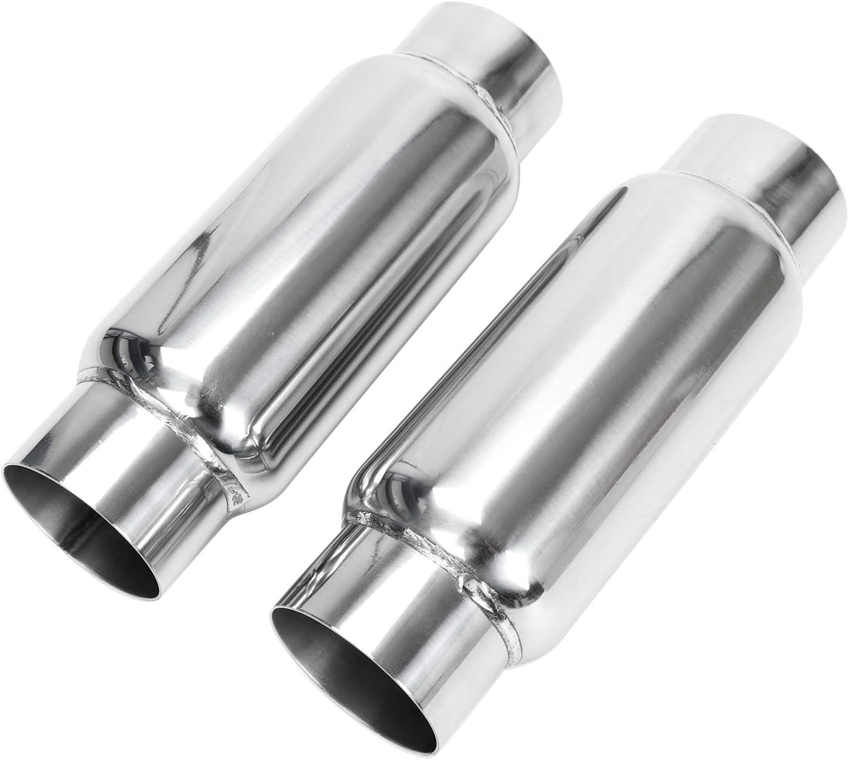 3 Inlet 3 Outlet Stainless Steel Exhaust Muffler Resonator Q8898