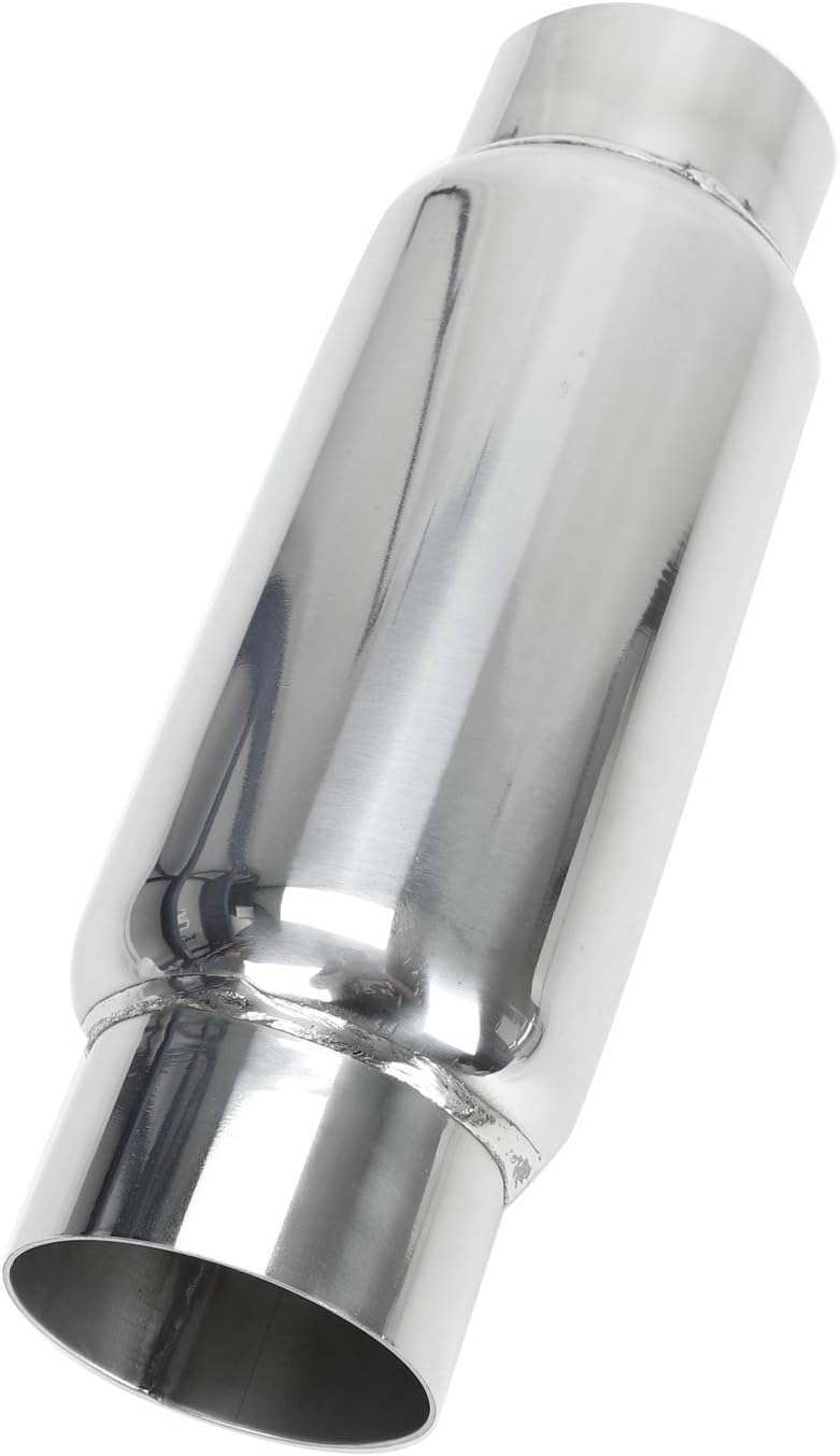3 Inlet 3 Outlet Stainless Steel Exhaust Muffler Resonator Q8898