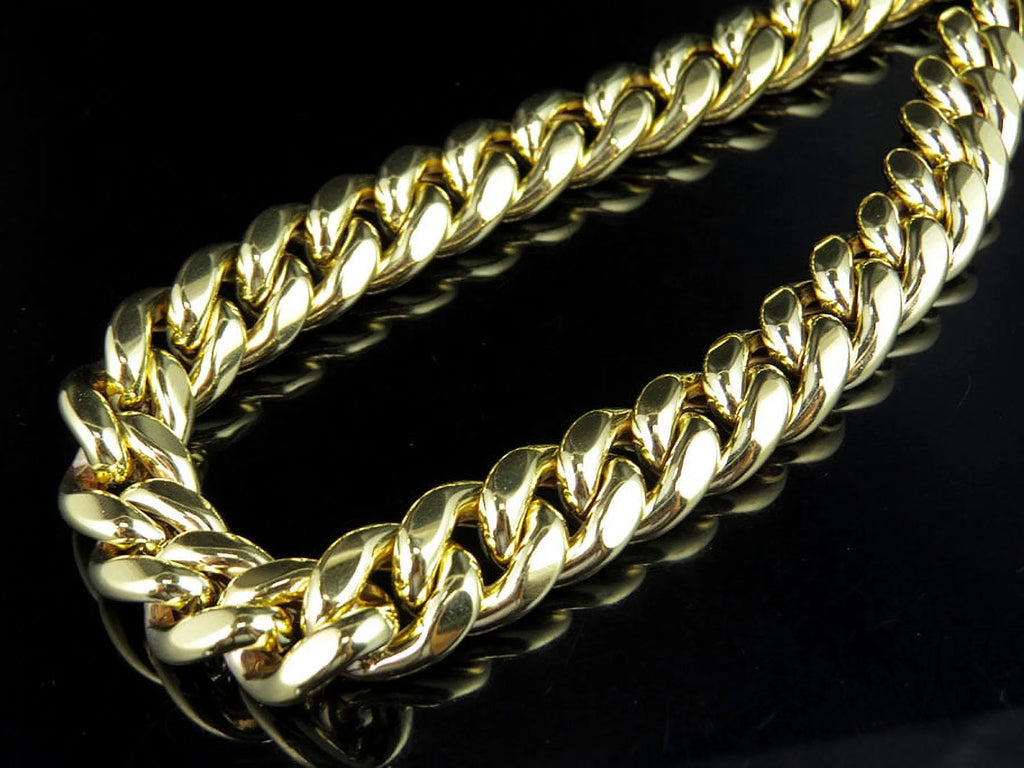 10K Yellow Gold Miami Cuban Link Chain with Box Clasp E934629