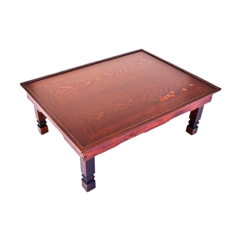 Brown Low Wood Table (45x33x21cm) Y97239