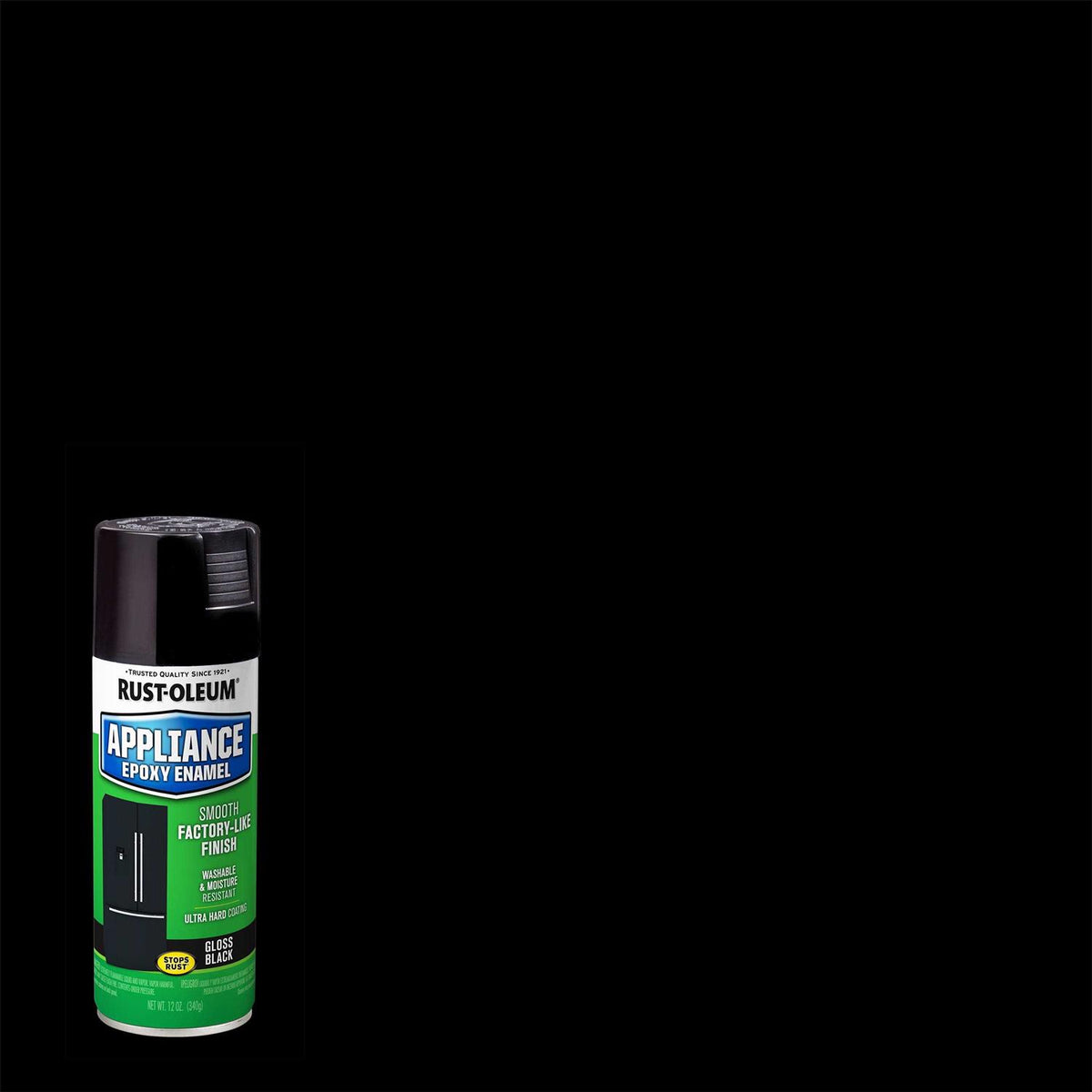 Black Epoxy Appliance Spray Paint F12923