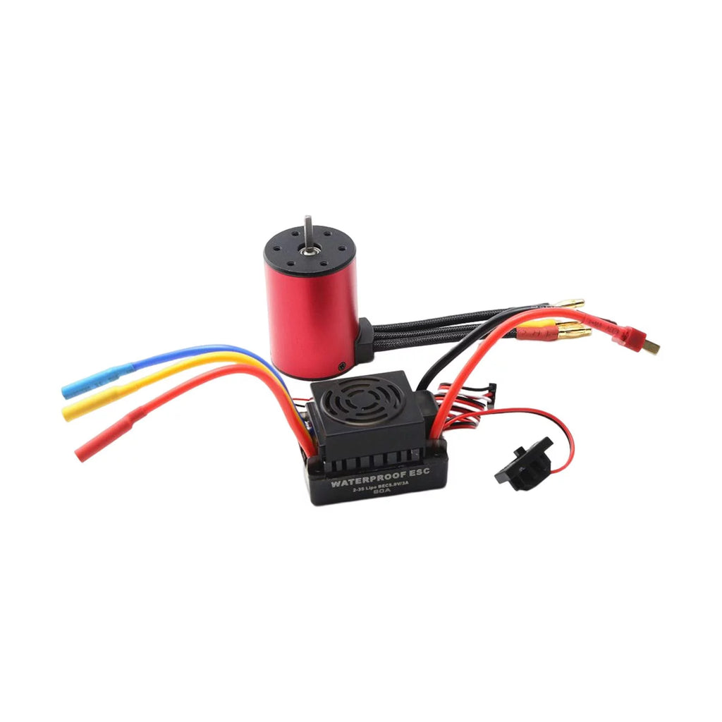 Waterproof Brushless Motor 60A ESC 50Mmx36mm 4 Poles 2300kv A457