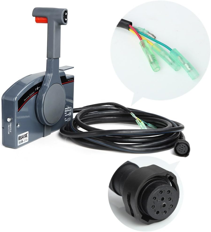 Side Mount Outboard Remote Control Box with 10 Pin Cable T798982