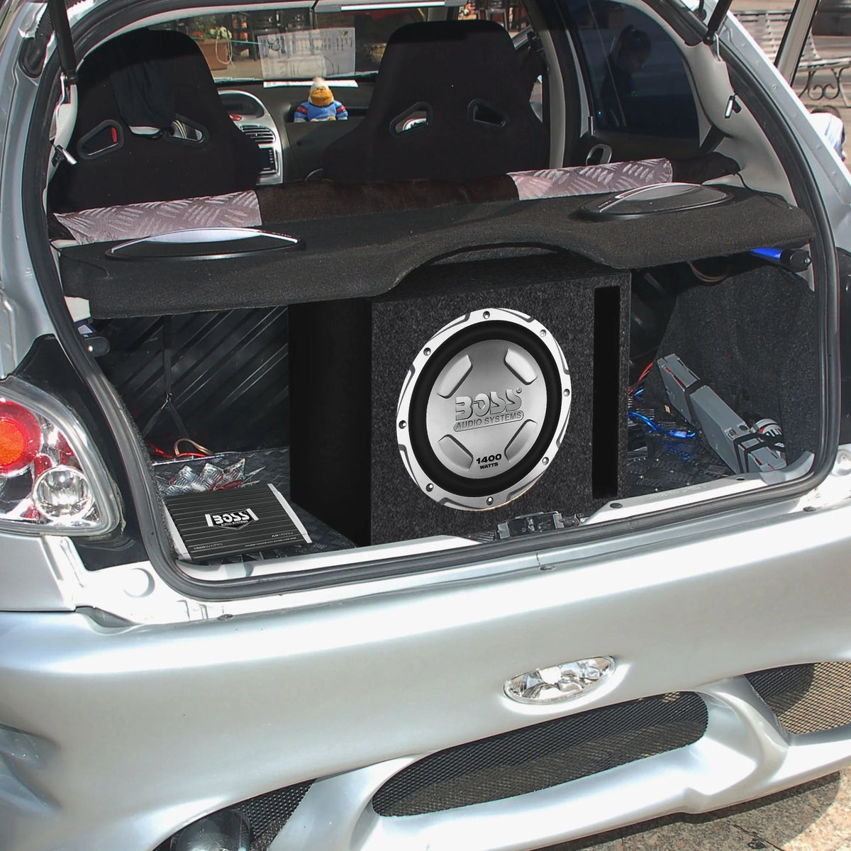 12" 1400W Subwoofer, 1500W Amplifier with Amp Kit & 12" Enclosure B939