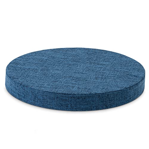 Gray 16 inch Round Chair Seat Cushion Pad H8926