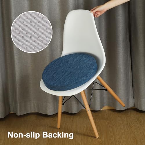 Gray 16 inch Round Chair Seat Cushion Pad H8926