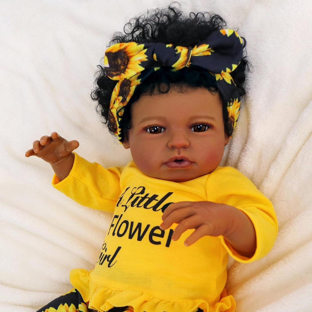 20 Inch Black Soft Vinyl Reborn Baby Doll U99808