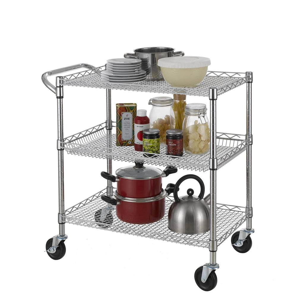 3 Tier Heavy Duty Utility Cart with Wheels U8066