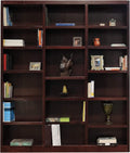 84 Tall 18-Shelf Triple Wide Wood Bookcase in Dry Oak Z10911