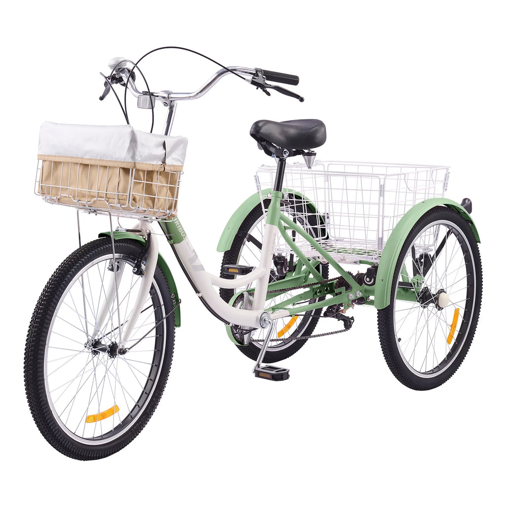 Mint White 26 Inch 7 Gears Tricycle N424