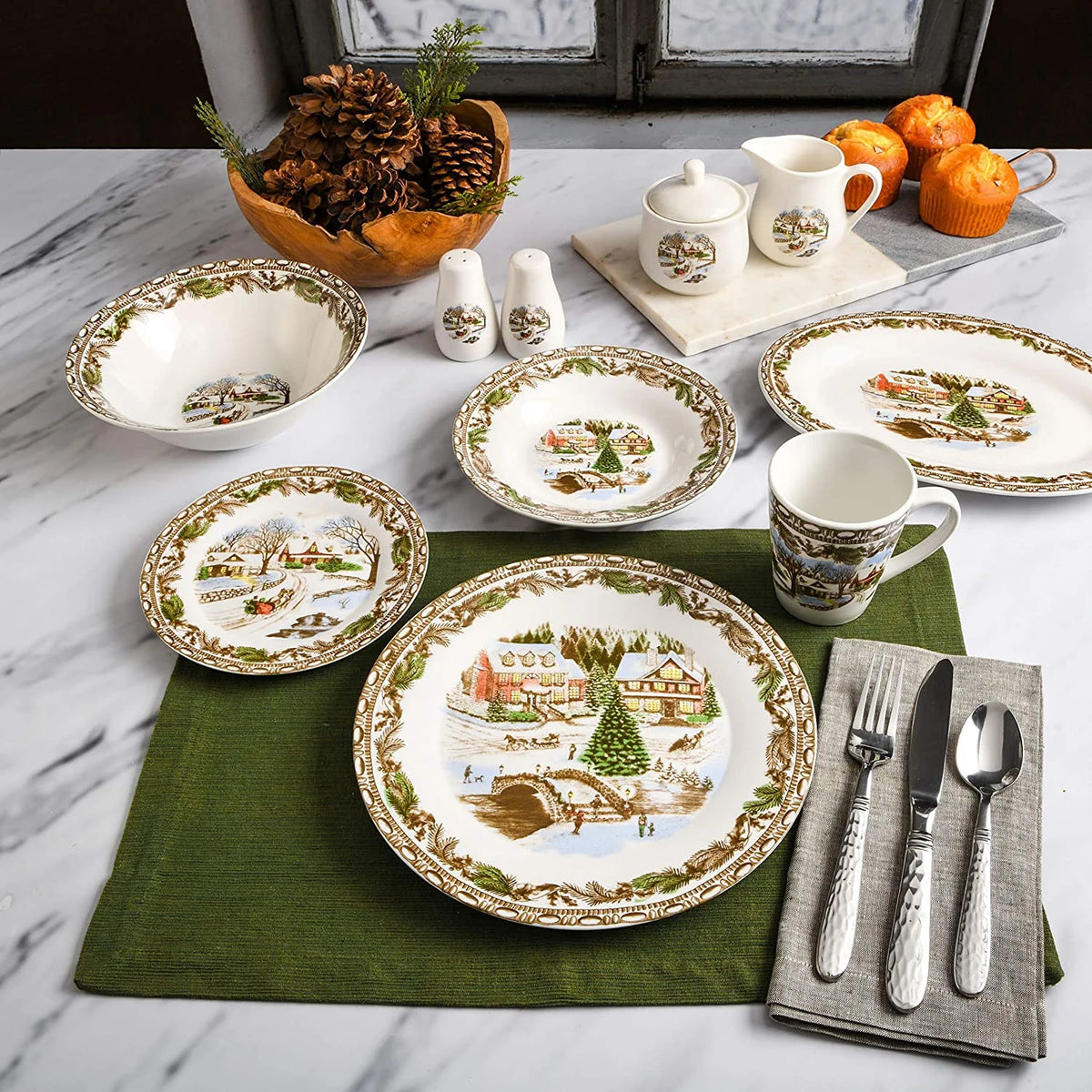 16 Piece Multicolor Dinnerware Set R25044