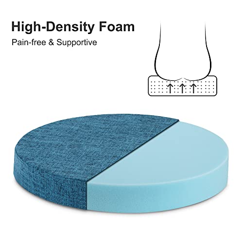 Gray 16 inch Round Chair Seat Cushion Pad H8926