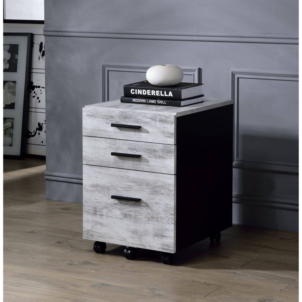 Antique White File Cabinet O348