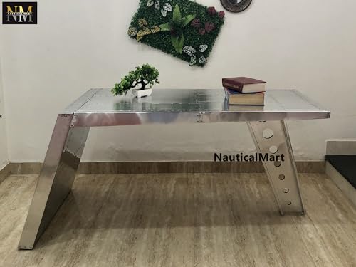 Silver Aluminum Desk (64 Inches) F3454