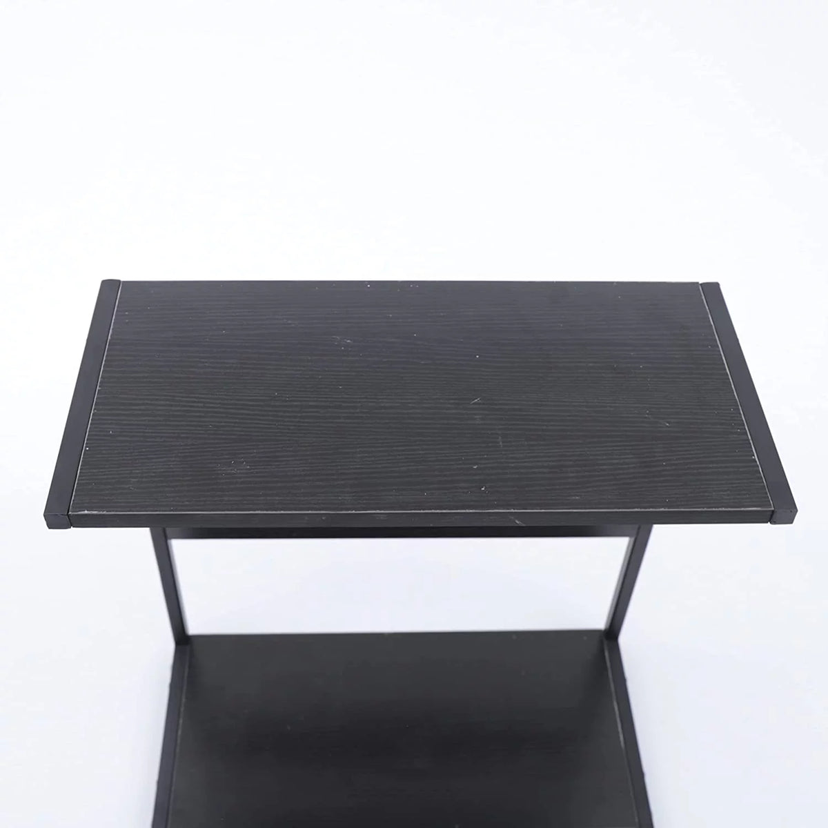 2-Tier Computer Tower Stand with Lockable Wheels F71973
