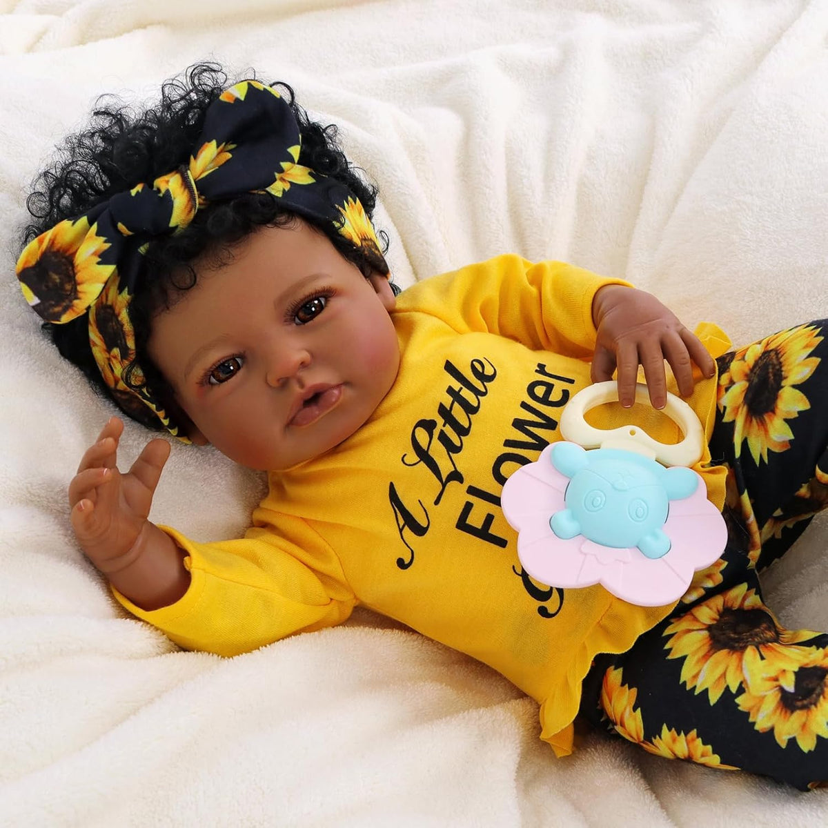 20 Inch Black Soft Vinyl Reborn Baby Doll U99808