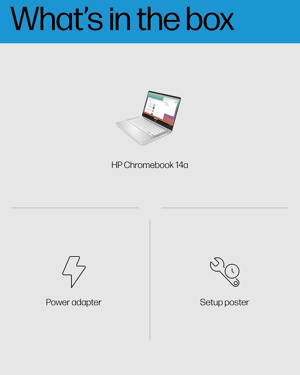 14" HD Display Chromebook Laptop with Intel Celeron N4120, 4 GB RAM, 64 GB eMMC W323