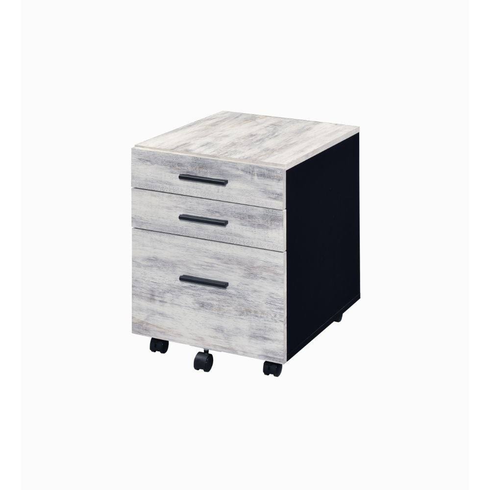 Antique White File Cabinet O348
