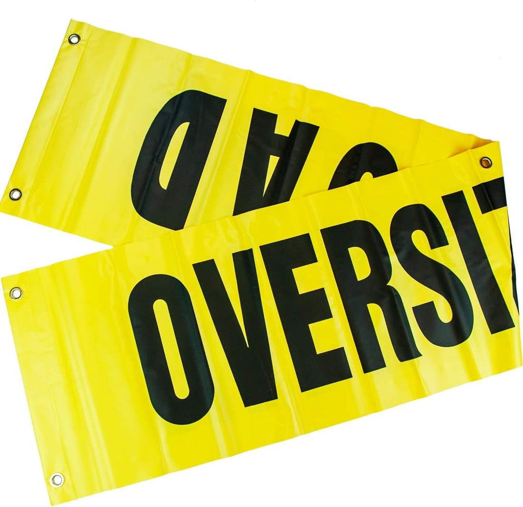 Flags, Signs, and Magnets Kit with 2 Reversible Oversize Load Signs, 4 Red Flags, 4 Orange Flags, and 4 Magnets R744