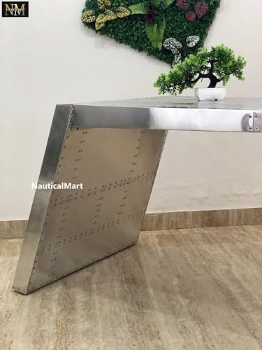 Silver Aluminum Desk (64 Inches) F3454