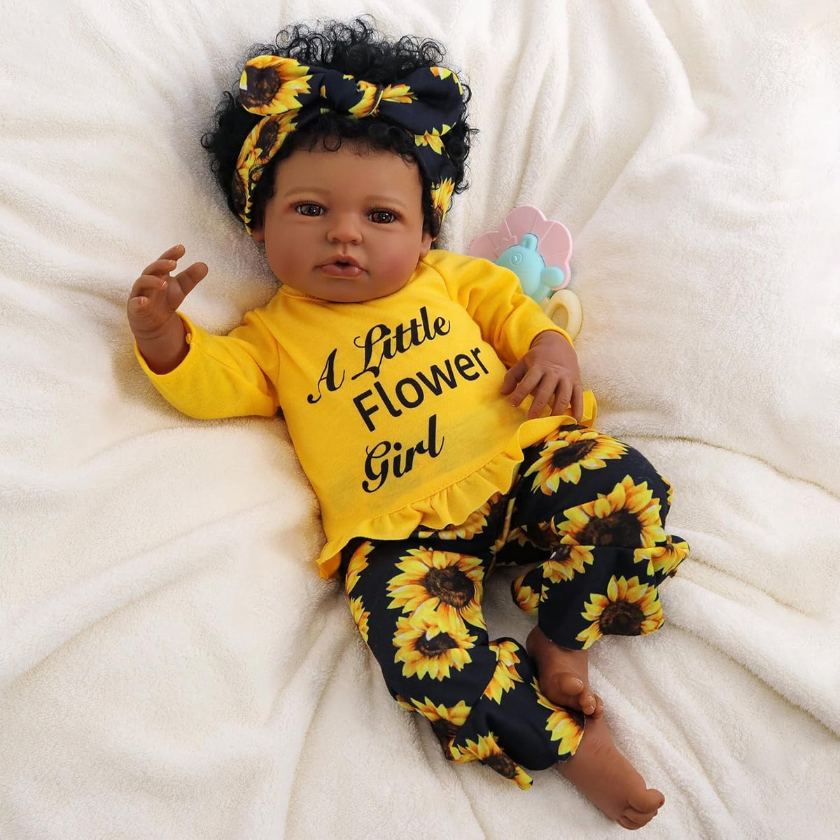20 Inch Black Soft Vinyl Reborn Baby Doll U99808
