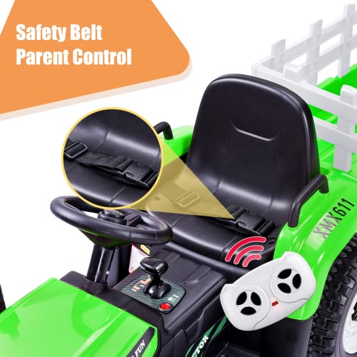 12V Battery Powered Electric Ride on Tractor with Remote Control O54333