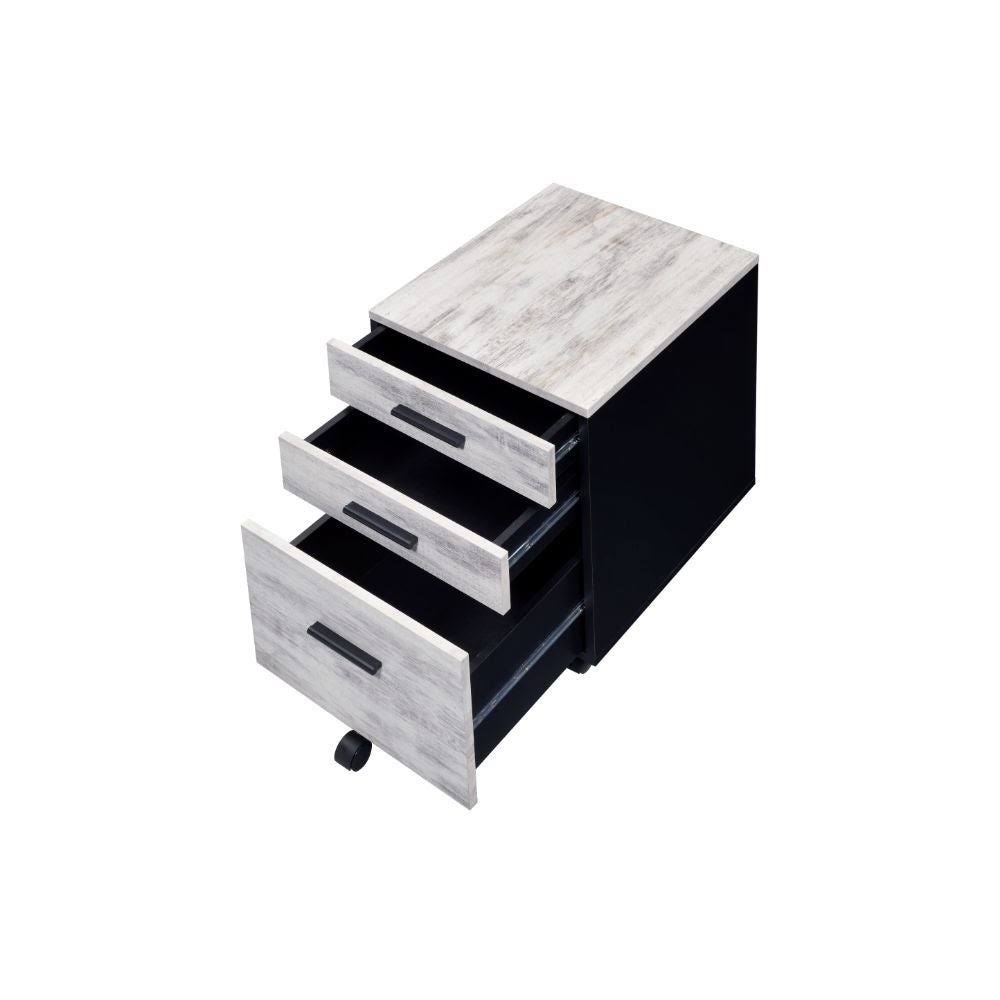 Antique White File Cabinet O348