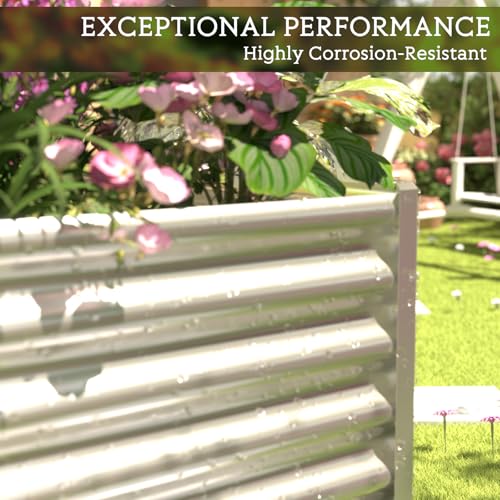 3 Pack Galvanized Steel Raised Garden Bed 36x18 inch F322