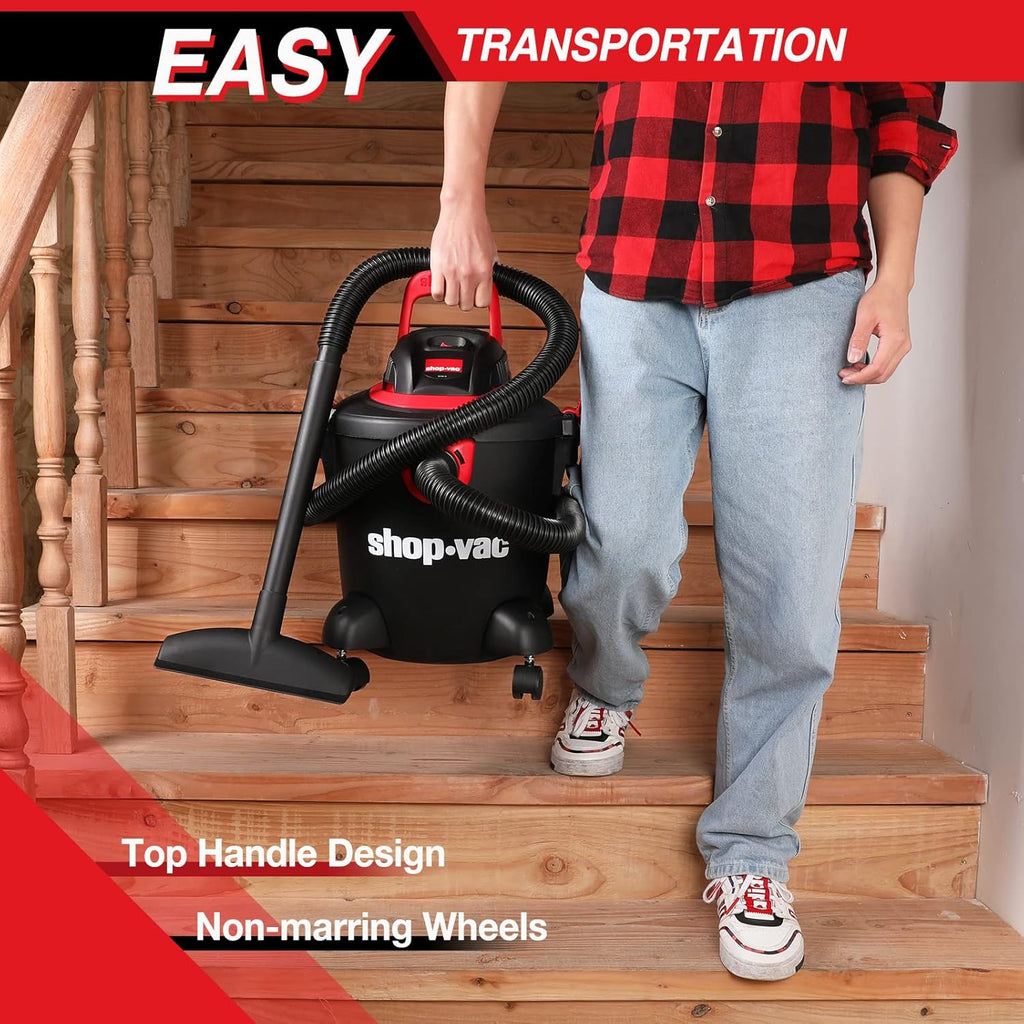 5 Gallon 2.0 Peak HP Wet/Dry Vacuum with Collapsible Handle P46517