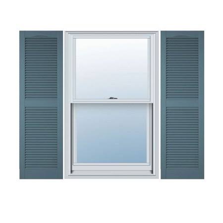 14 1/2 inch x 67 inch Vinyl Open Louver Shutters R713
