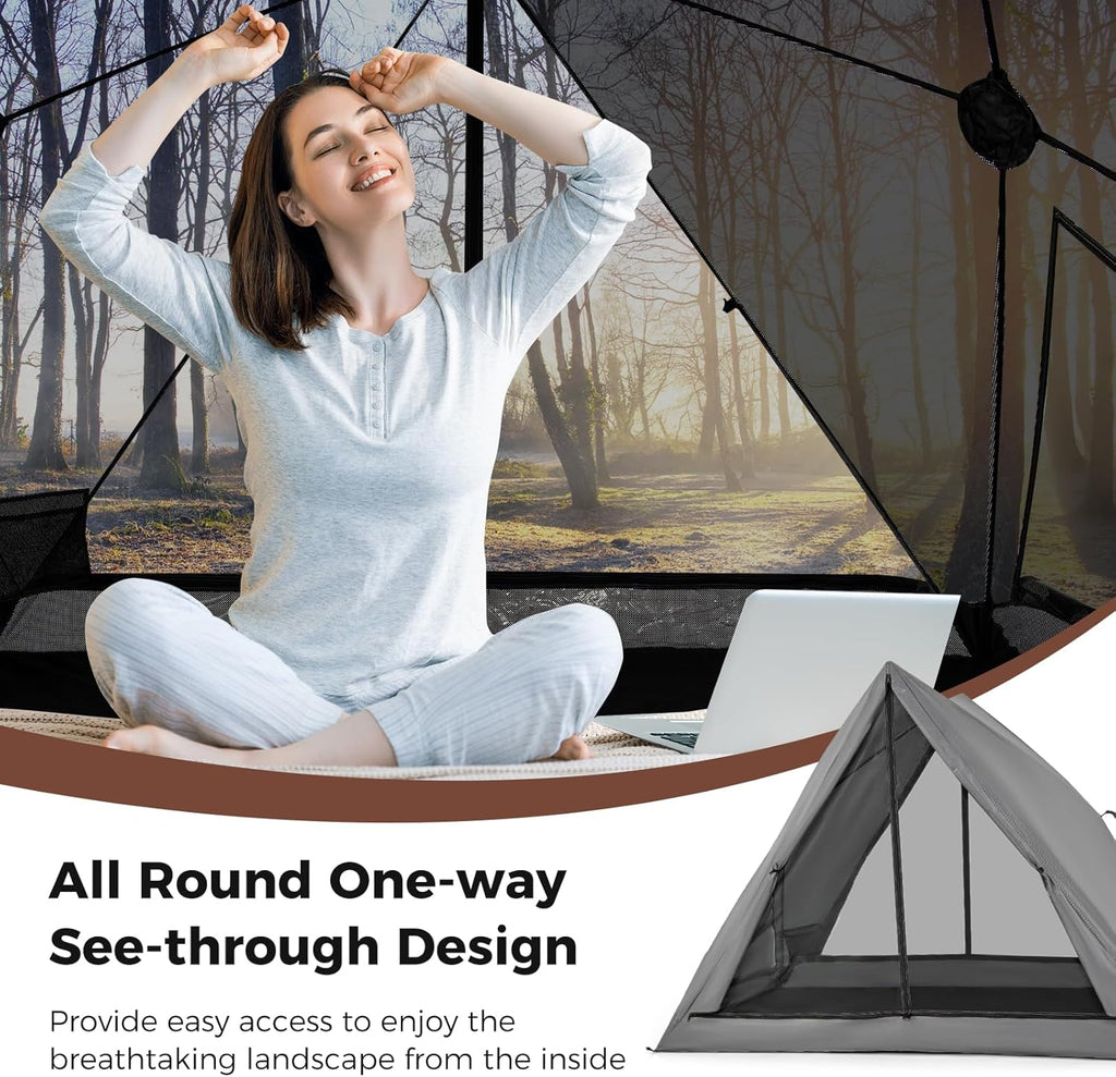 Pop Up Camping Tent for 2-3 Person with Removable Rainfly and Carrying Bag A6615